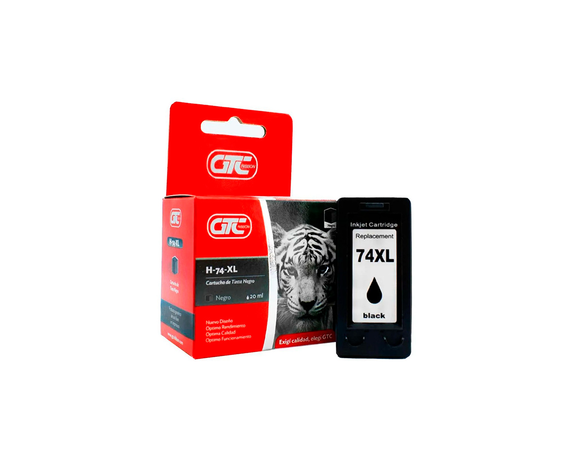 CARTUCHO GTC HP   74XL NEGRO 20 ML