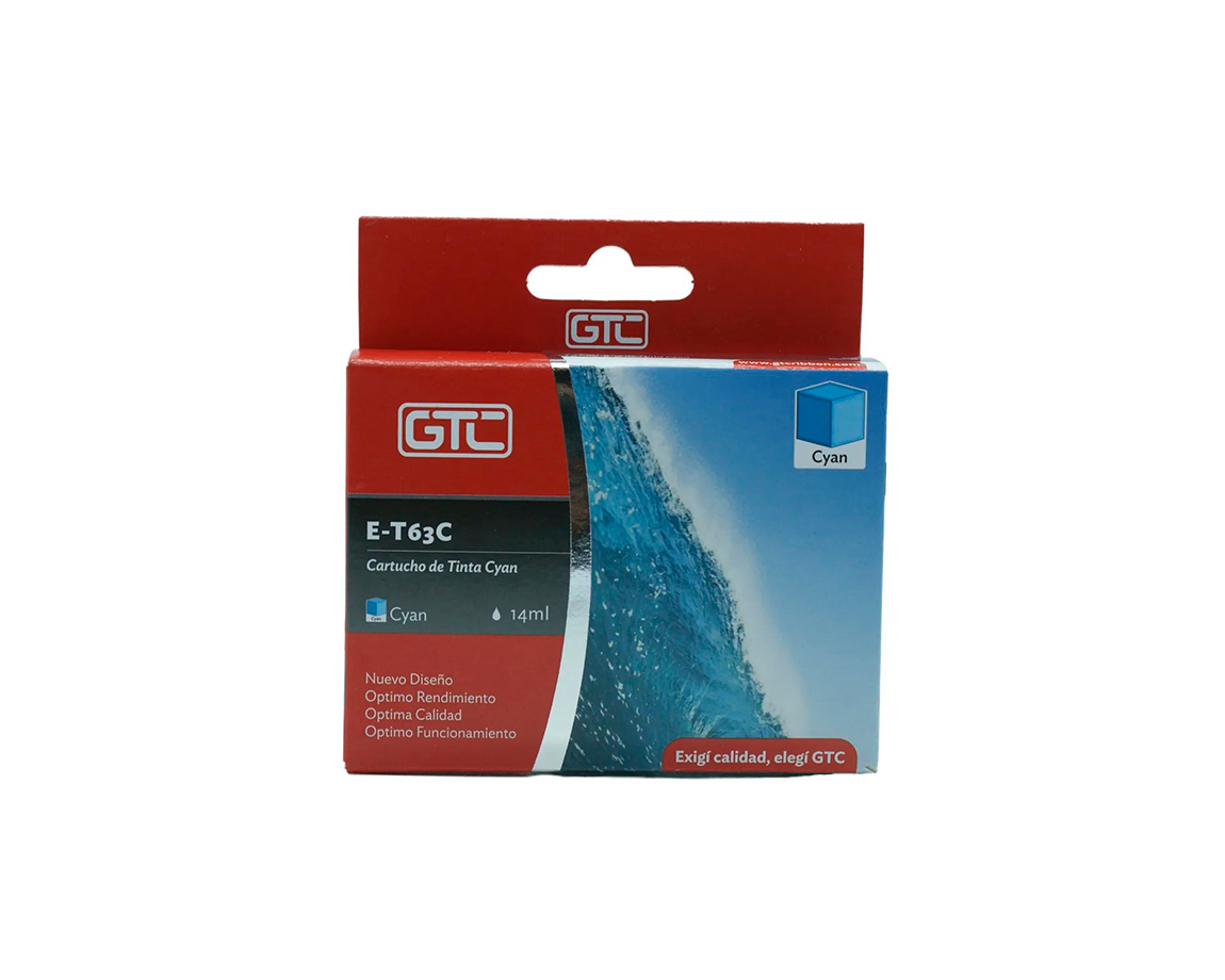 CARTUCHO GTC T  63 P/EPSON C67 CYAN