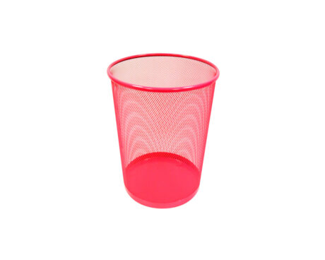 CESTO PAPELERO TALBOT METAL CALADO ROSA