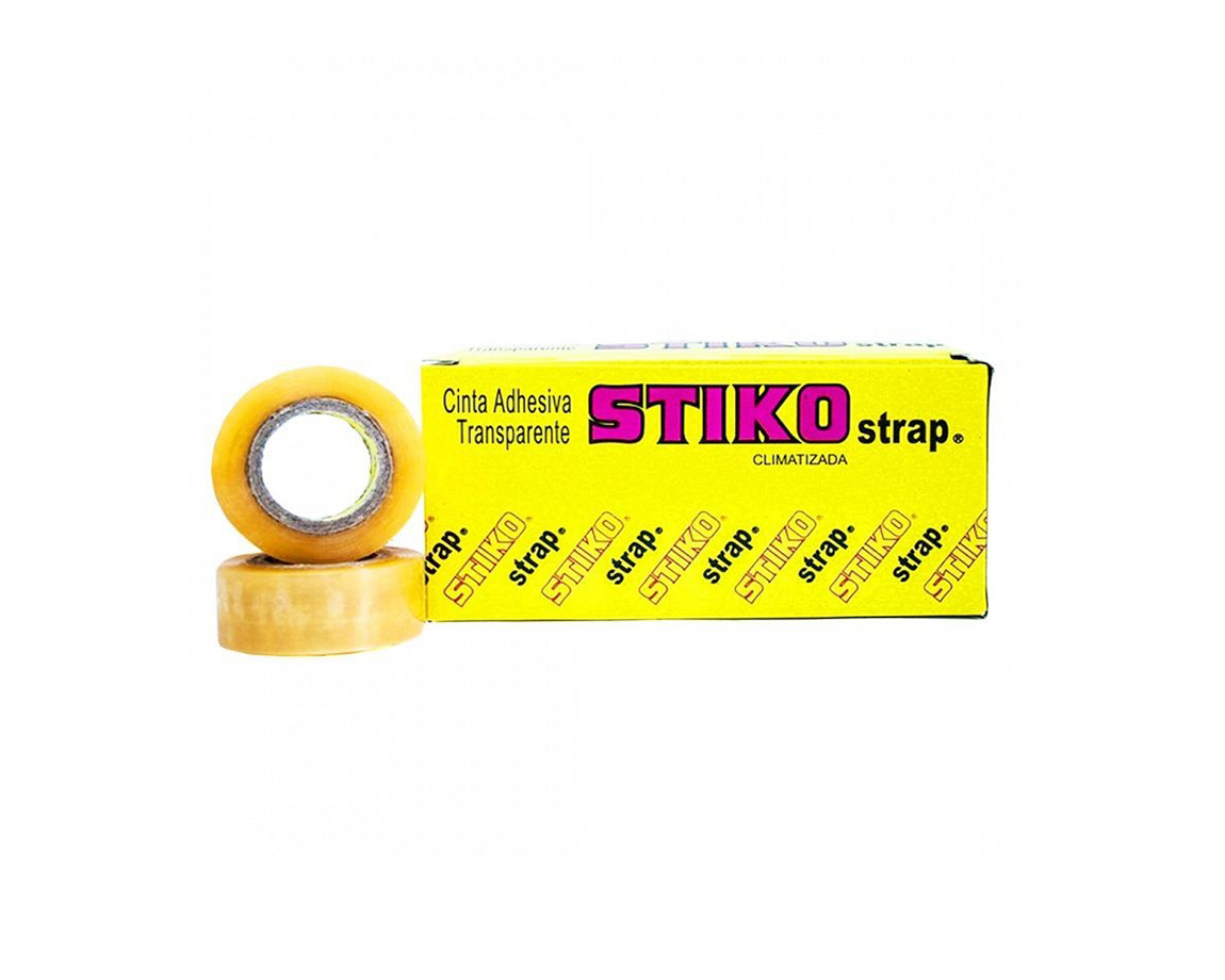 CINTA ADHESIVA STIKO STRAP 18x25 MTS  TRANSP