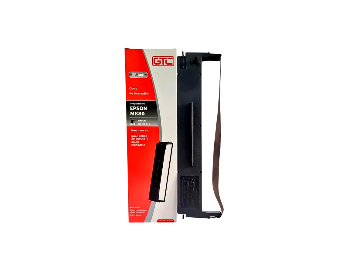 CINTA MAQ GTC EPSON MX 80 NYLON (CARRO ANGOS.)