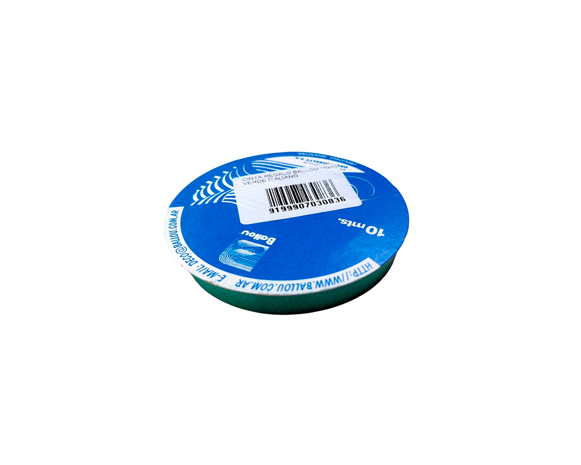 CINTA REGALO BALLOU 10x10 VERDE ITALIANO
