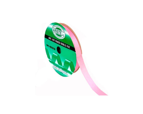CINTA RASO ARISTE Nro 2  12mm x10 MTS ROSA DOBLE FAZ
