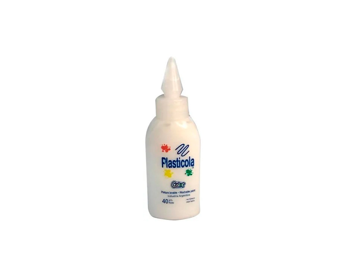 COLAS VINILICAS PLASTICOLA x40 G. COLOR BLANCA