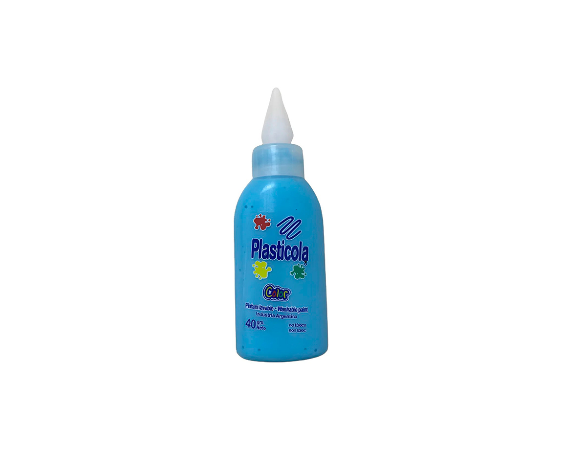 COLAS VINILICAS PLASTICOLA x40 G. COLOR CELESTE