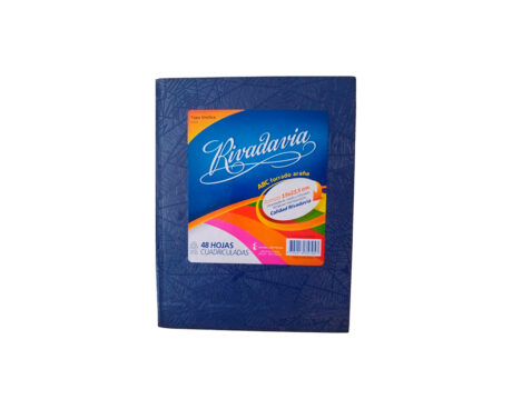 CUADERNO RIVADAVIA ABC 19x23.5 ARAÑA 48 H # AZUL