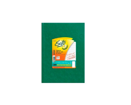 CUADERNO EXITO 19x24 E3 ARAÑA x48 H # GDES VERDE