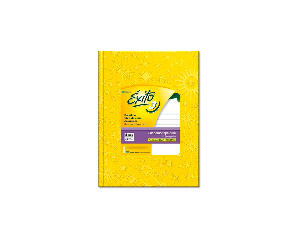 CUADERNO EXITO 19x24 E3 ARAÑA T/D. 100 H = AMARILLO