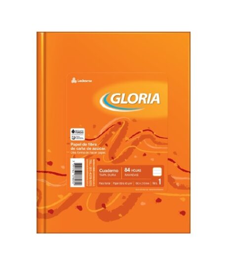 CUADERNO GLORIA T/D 84 H = NARANJA
