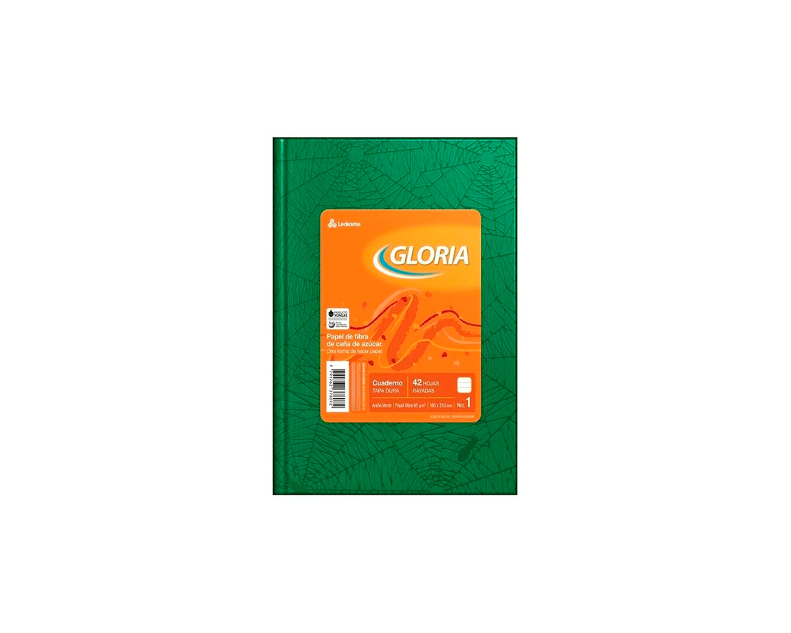 CUADERNO GLORIA ARAÑA  42 H = VERDE