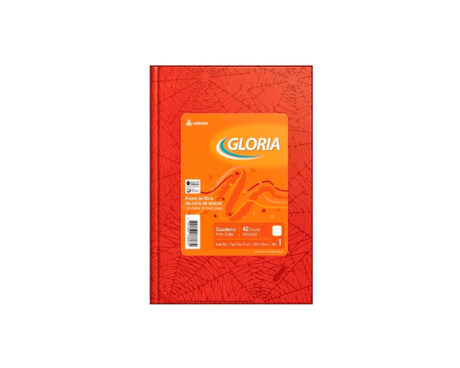 CUADERNO GLORIA ARAÑA  42 H = ROJO