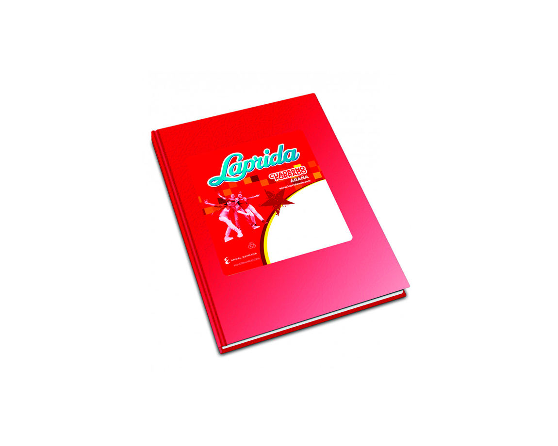 CUADERNO LAPRIDA ARAÑA  50 H = ROJO (112811)
