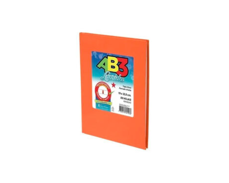 CUADERNO LAPRIDA AB3 19x23.5 ARAÑA  50 H.=  NARANJ