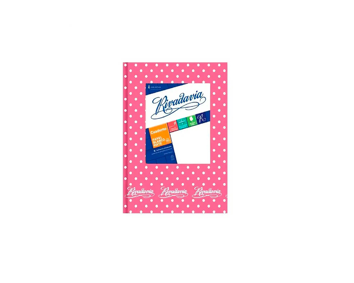 CUADERNO RIVADAVIA LUNAR 50 H.= ROSA