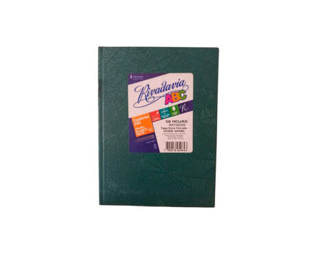 CUADERNO RIVADAVIA ABC 19x23.5 ARAÑA 48 H # VERD