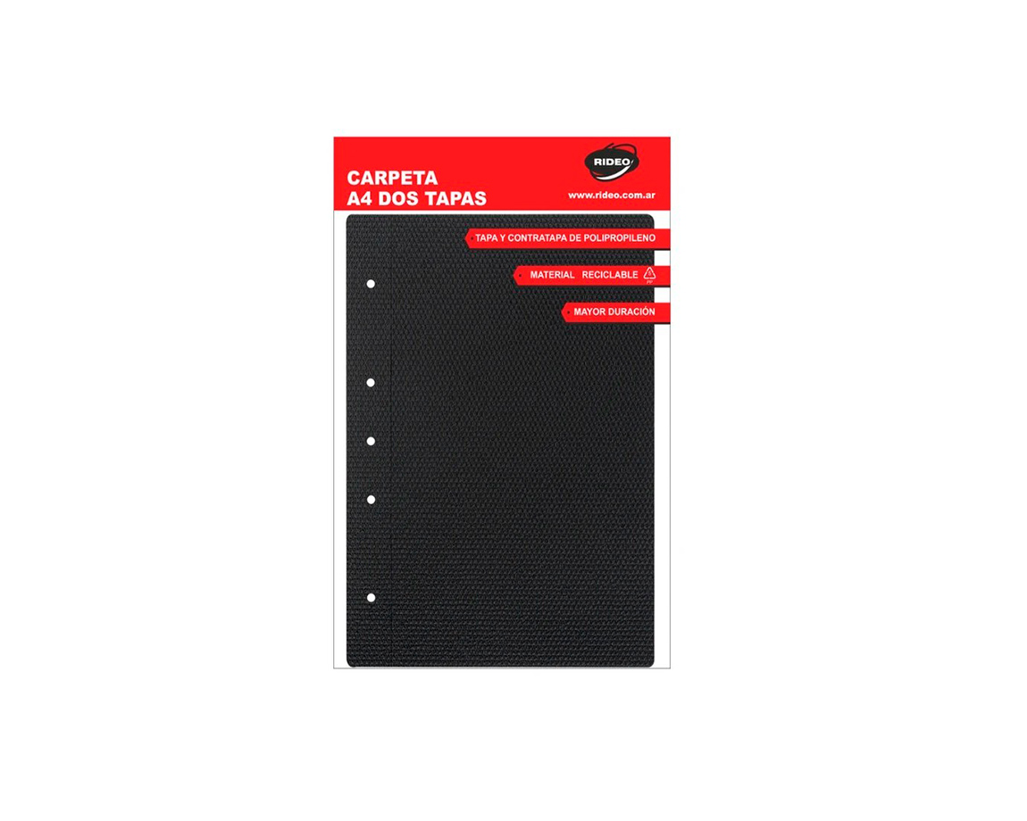 CARPETA RIDEO A4 FN 2 TAPAS (2911)