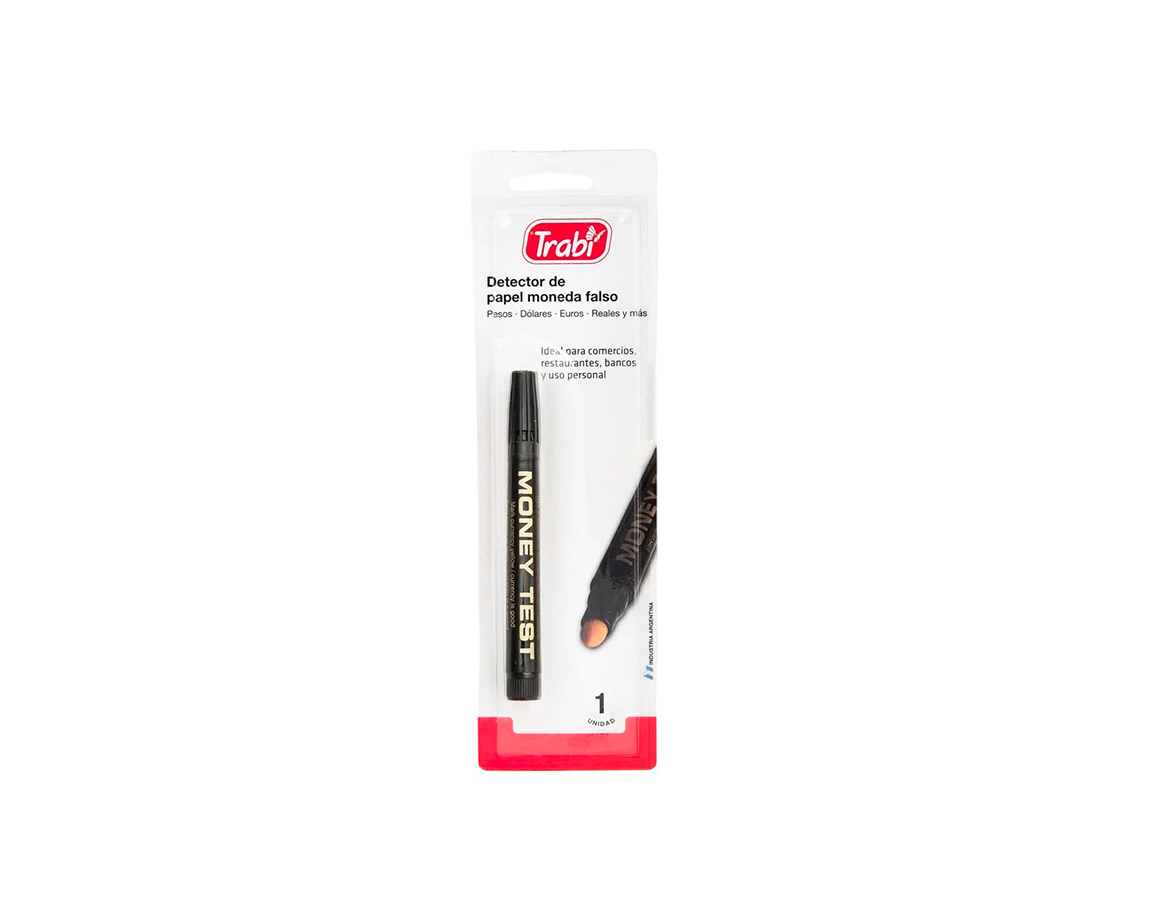 DETECTOR MARCADOR $$$ Y U$S TRABI BLISTER