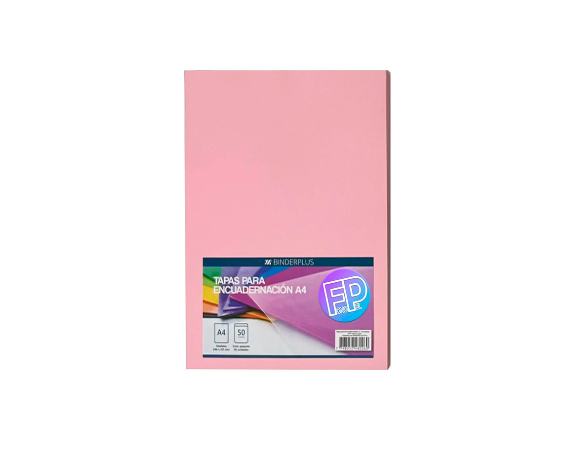 ENCUADERNAC TAPA A4 RENZ x360 MIC PASTEL ROSA