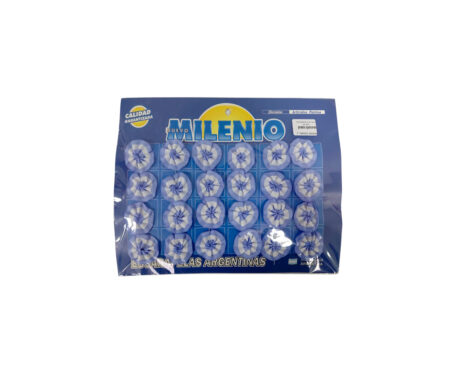 ESCARAPELAS MILENIO -124- RED S/BOTON x24 UNID