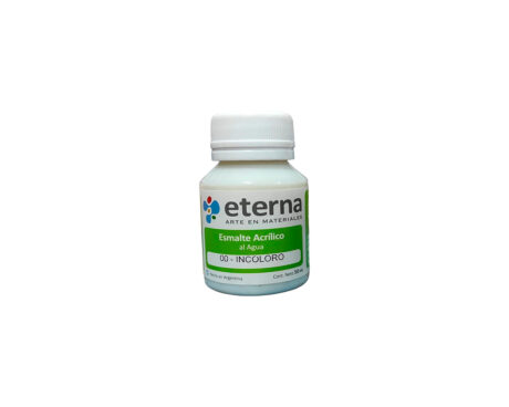 ESMALTE ETERNA AL AGUA x 50 ML   00 INCOLORO