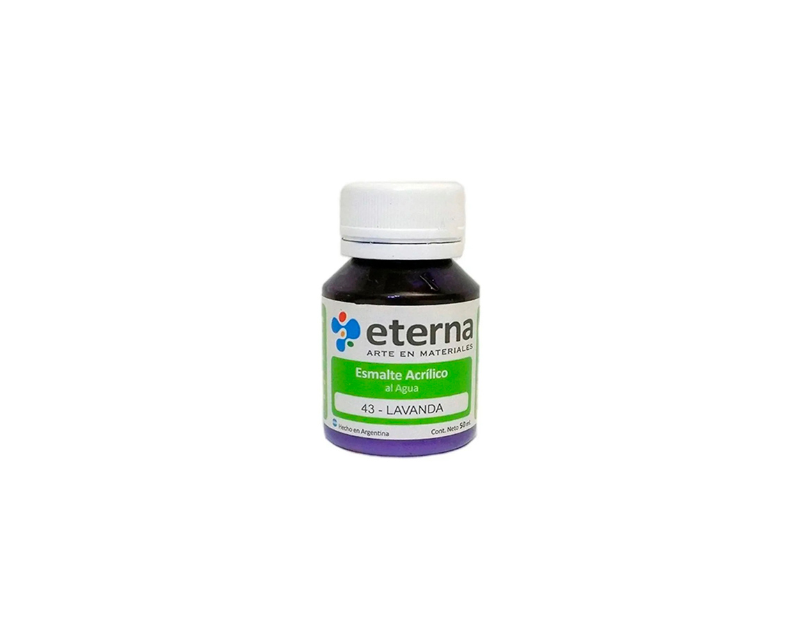 ESMALTE ETERNA AL AGUA x 50 ML   43 LAVANDA