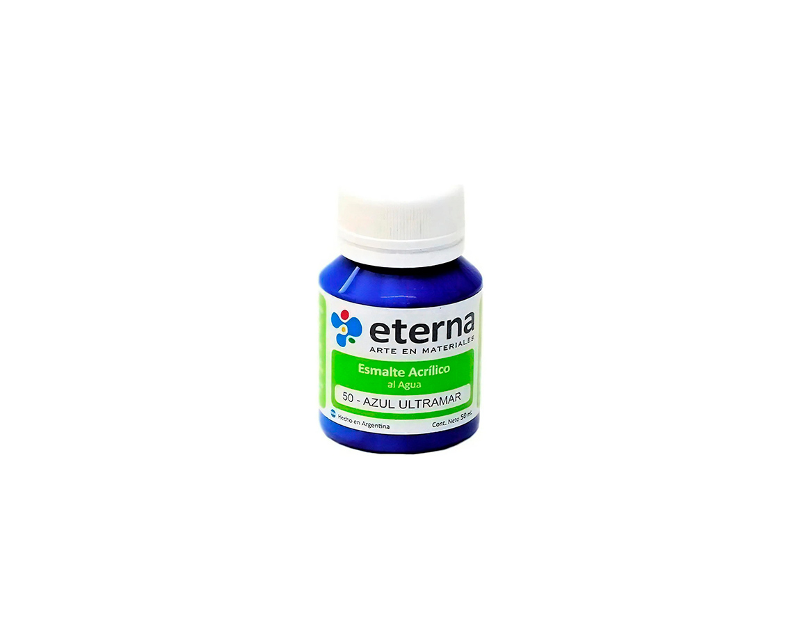 ESMALTE ETERNA AL AGUA x 50 ML   50 AZUL ULTRAMAR