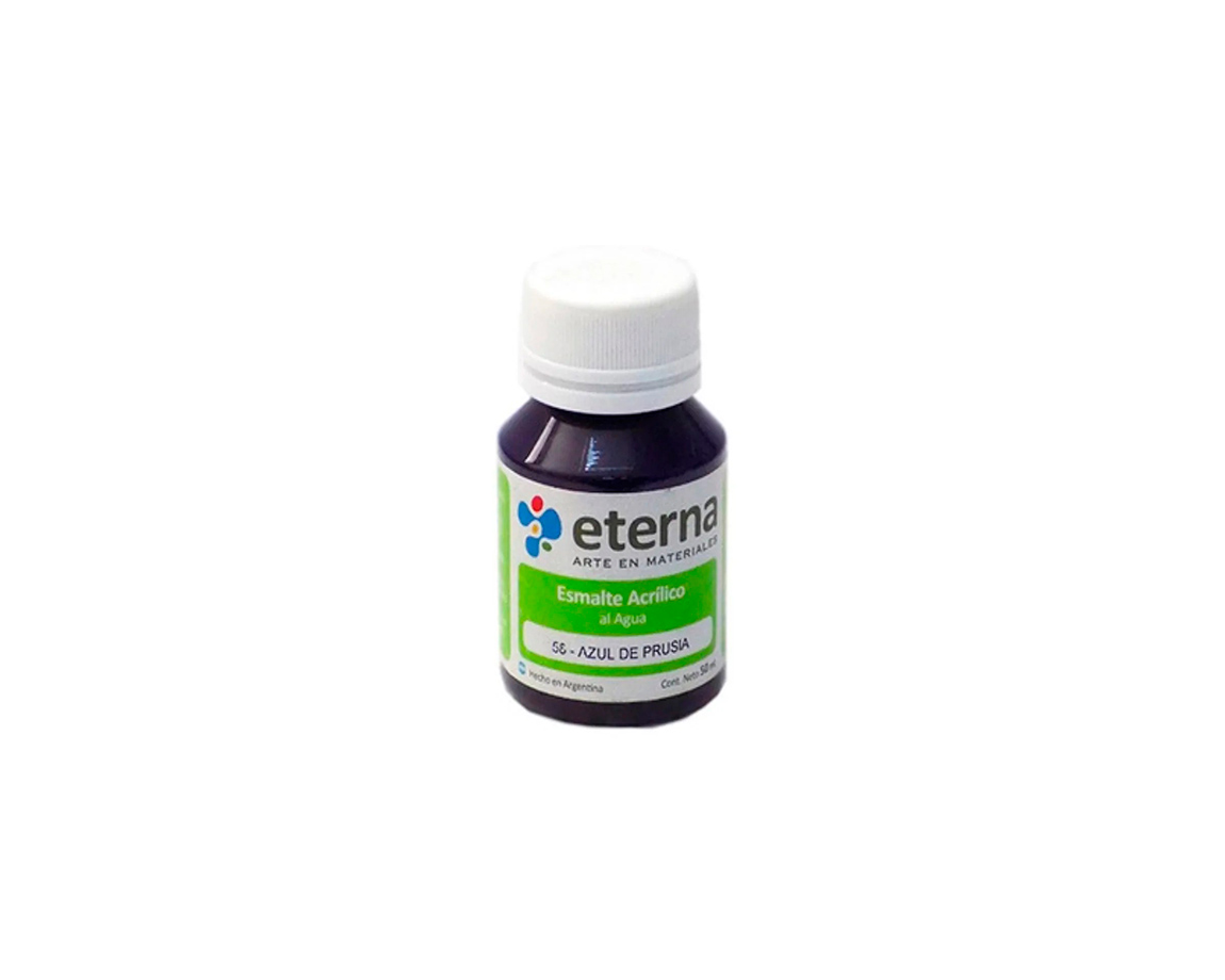 ESMALTE ETERNA AL AGUA x 50 ML   58 AZUL DE PRUSIA