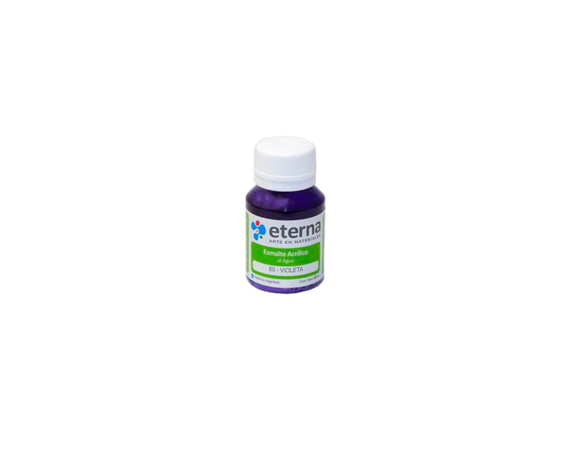ESMALTE ETERNA AL AGUA x 50 ML   60 VIOLETA