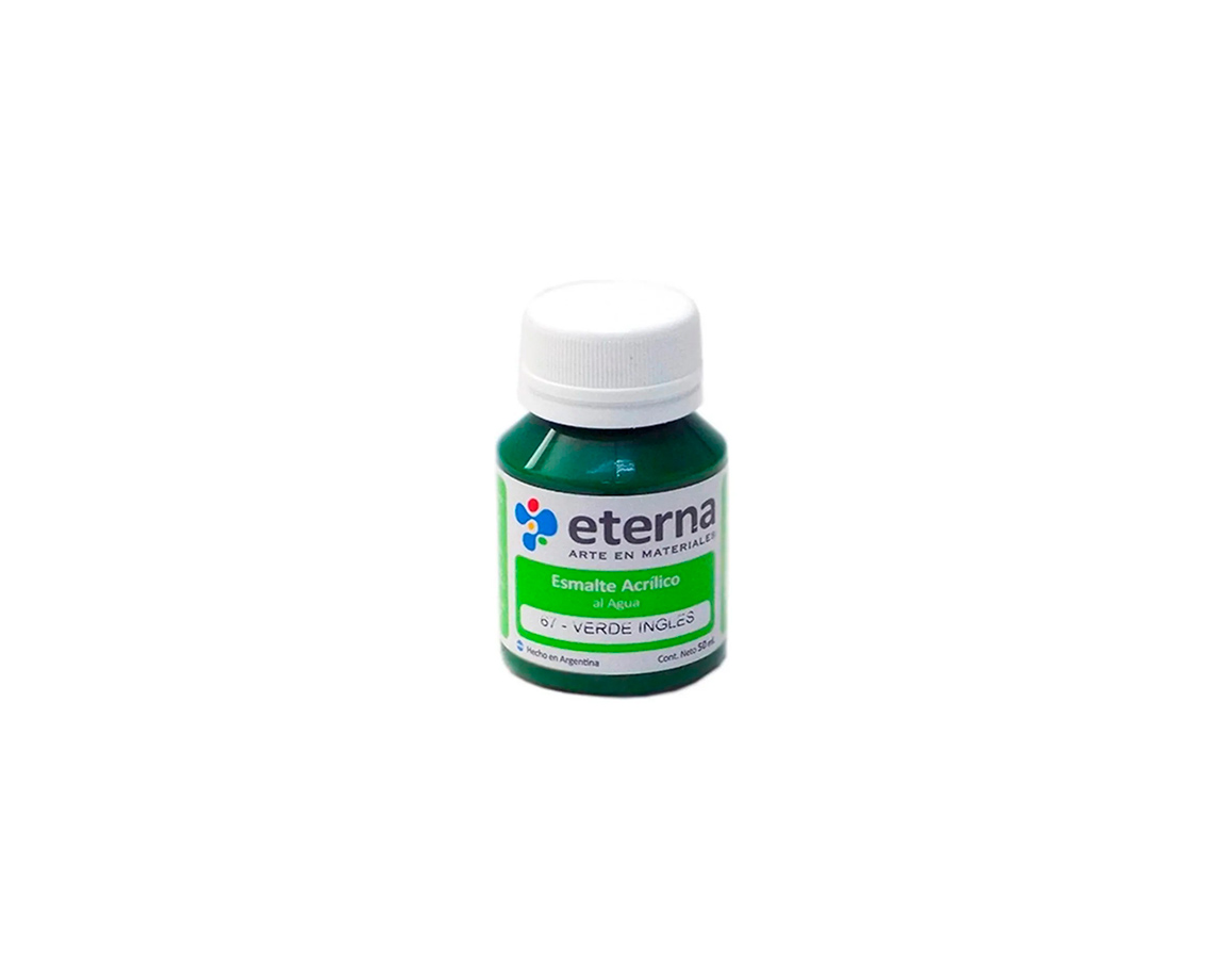 ESMALTE ETERNA AL AGUA x 50 ML   67 VERDE INGLES