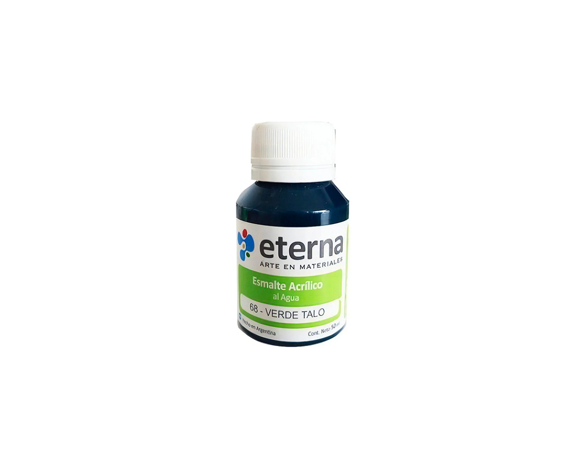 ESMALTE ETERNA AL AGUA x 50 ML   68 VERDE TALO