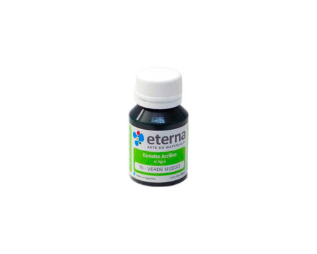 ESMALTE ETERNA AL AGUA x 50 ML   70 VERDE MUSGO