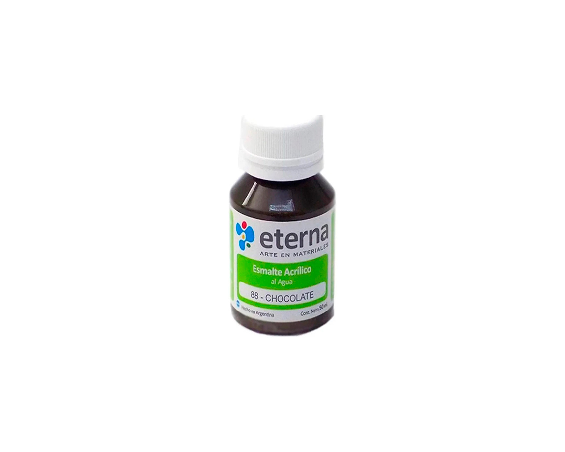 ESMALTE ETERNA AL AGUA x 50 ML   88 CHOCOLATE