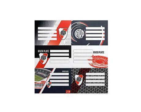 ETIQUETAS MOOVING 1301125 BL x 12 ETIQ RIVER PLATE