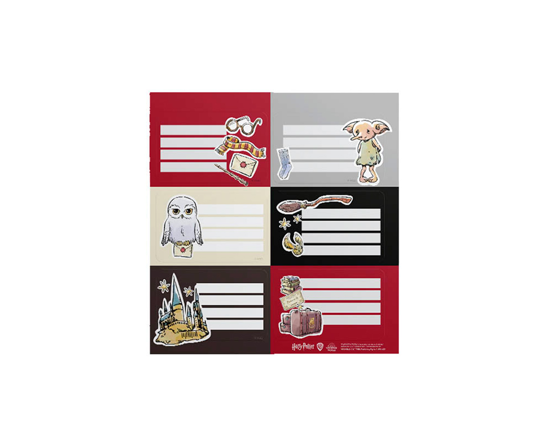 ETIQUETAS MOOVING 1301222 BL x 12 ETIQ HARRY POTTER