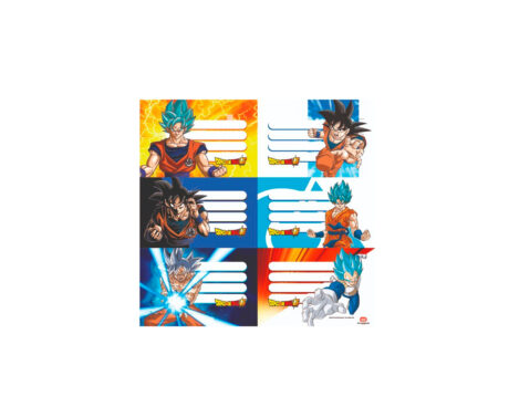 ETIQUETAS MOOVING 1301218 BL x 12 ETIQ DRAGON BALL