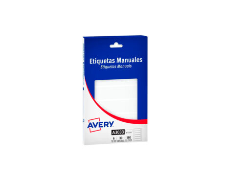 ETIQUETAS AVERY COMERCIAL A3033 19x51 MM
