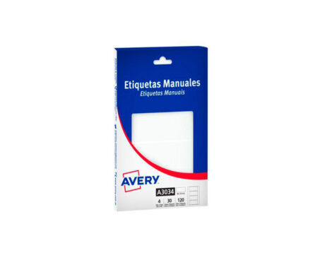 ETIQUETAS AVERY COMERCIAL A3034 80x35 MM