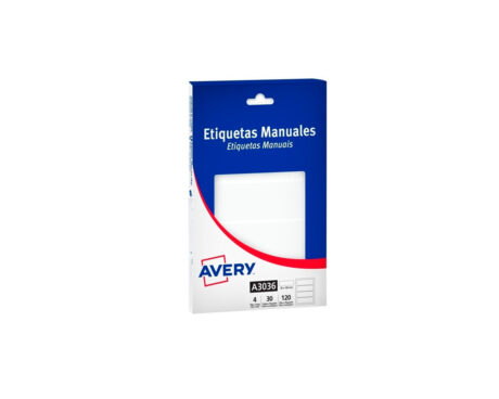 ETIQUETAS AVERY COMERCIAL A3036 30x100 MM