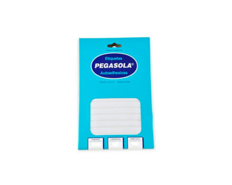 ETIQUETAS PEGASOLA COMERCIAL 3001  8 MM RED