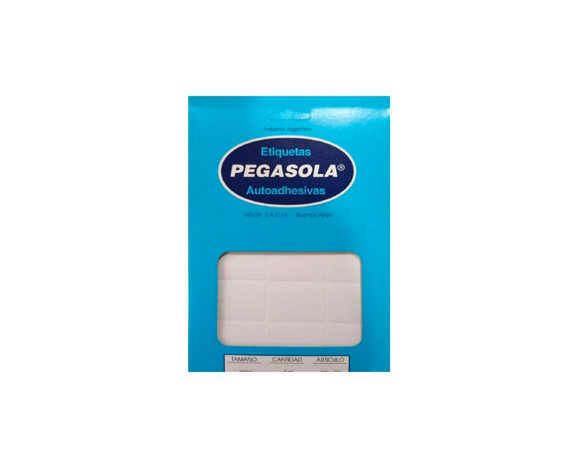 ETIQUETAS PEGASOLA COMERCIAL 3039 107 X 48MM