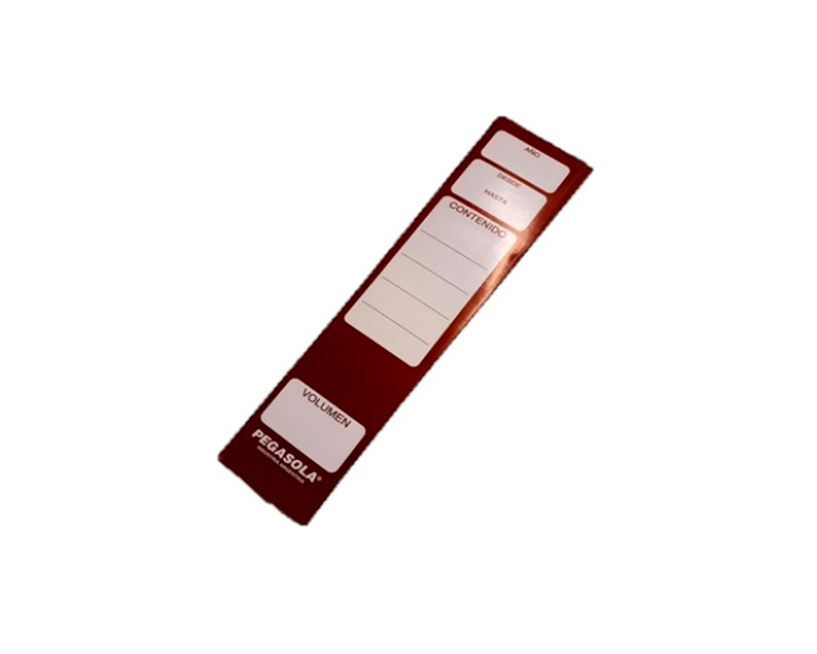 ETIQUETAS PEGASOLA 3560 LOMO P/BIBLIO x20 MARR