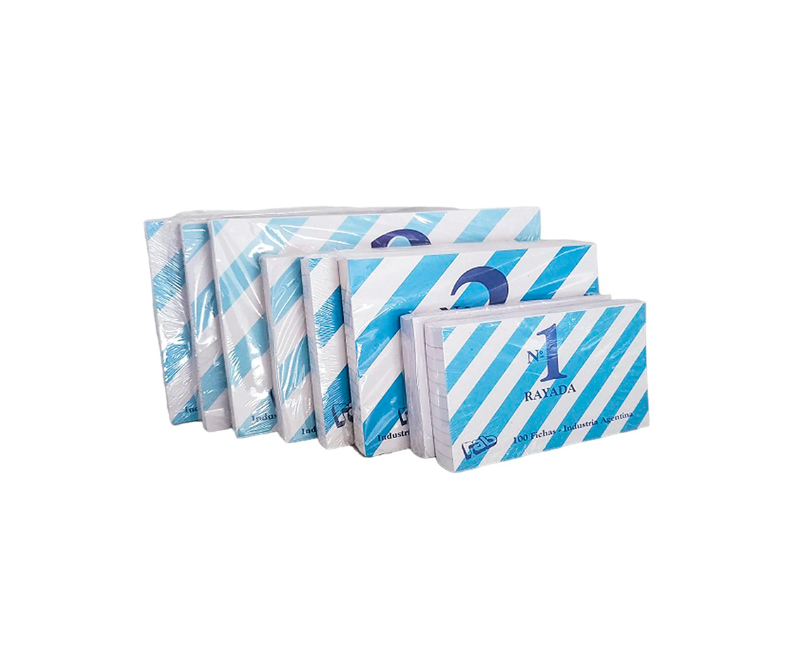 FICHAS RAB RAYADAS TACO Nro 1 (2207)