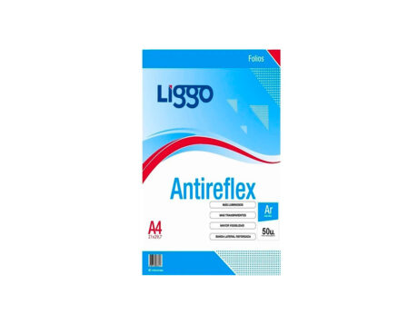 FOLIOS LIGGO ANTIRREFLEX 80 MIC A4 x 50 U.