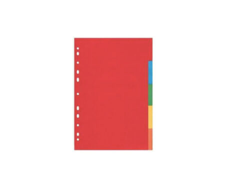 FOLIOS SEPAR PESADO A4  x 10 U LAT COLOR ROJO
