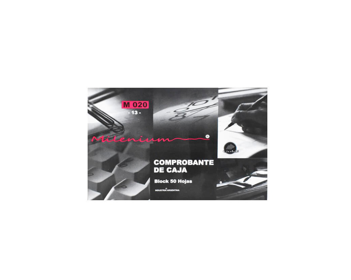 FORMULARIO M 020 (13) COMPROBANTE DE CAJA MILENIUM