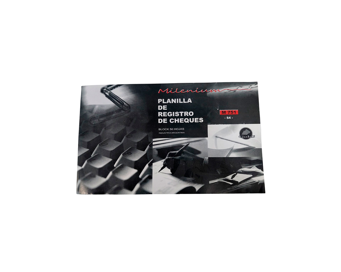 FORMULARIO M 751 -54-REGISTRO DE CHEQUES MILENIUM