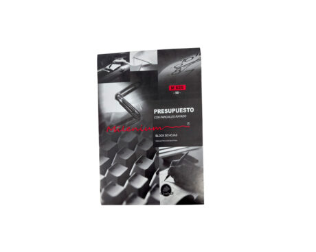 FORMULARIO M 625 PRESUPUESTO MILENIUM