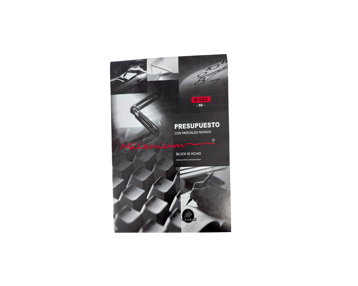 FORMULARIO M 625 PRESUPUESTO MILENIUM