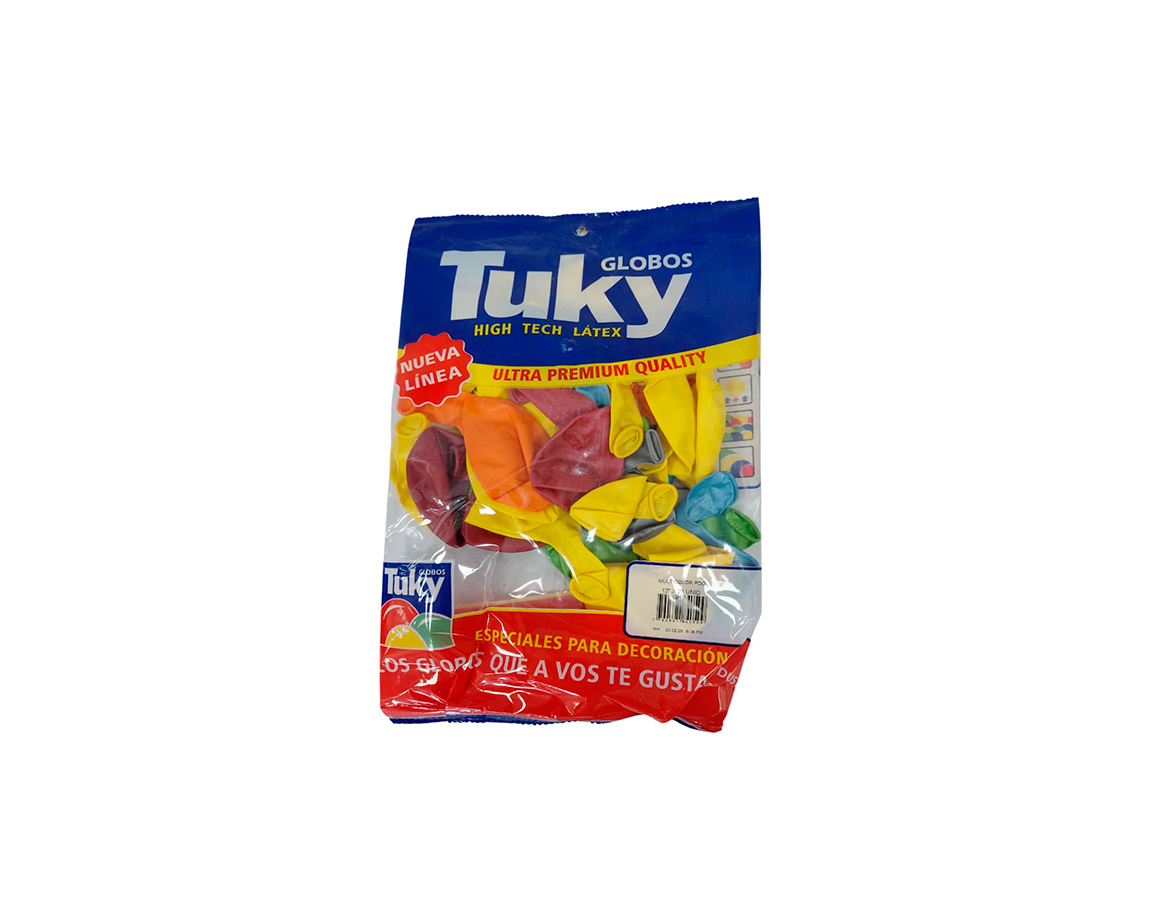 GLOBOS LATEX TUKY 12' PERLADO x 25 U.