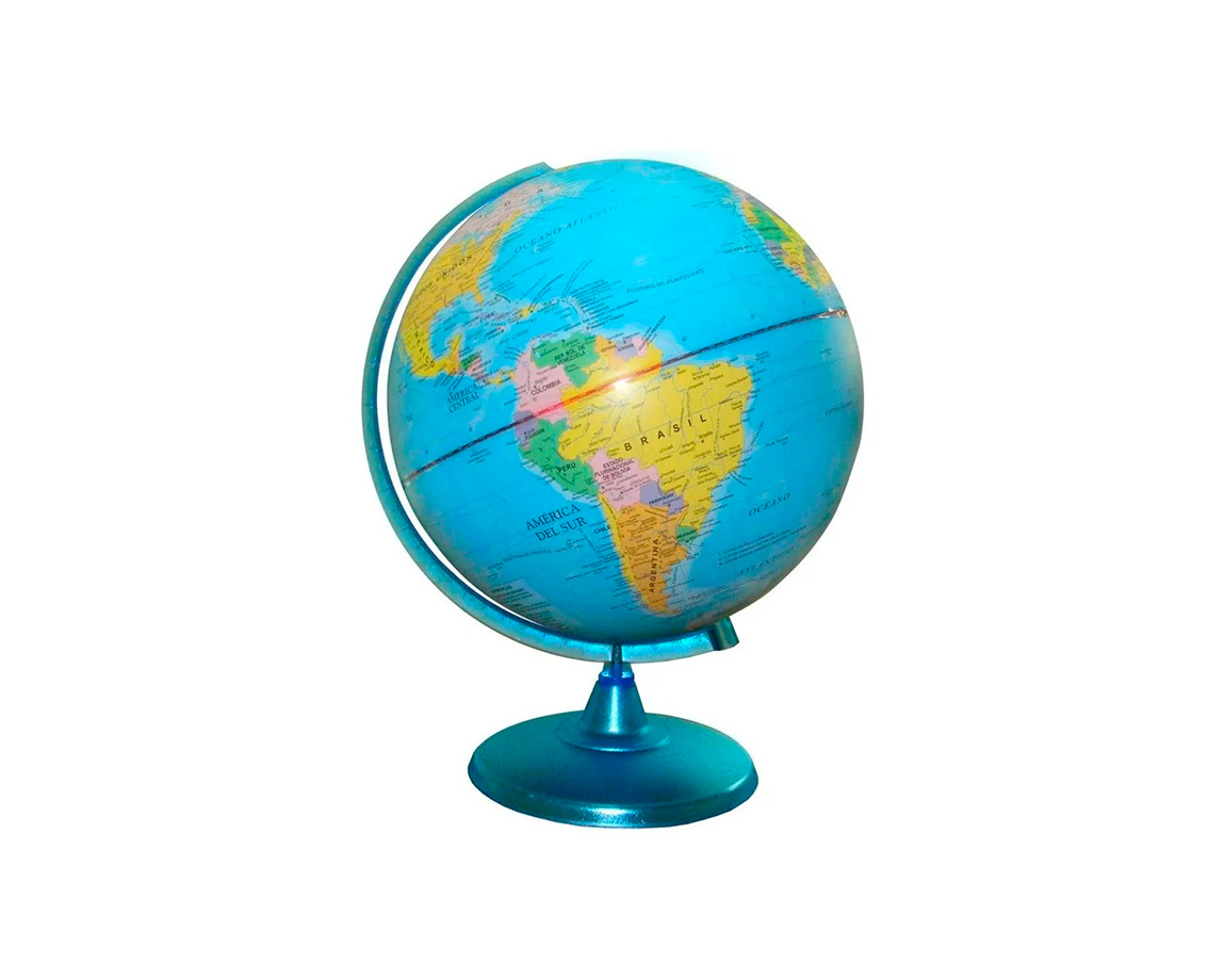 GLOBOS TERRAQUEOS 257W 25 CM BASE PLASTICA GLOTER